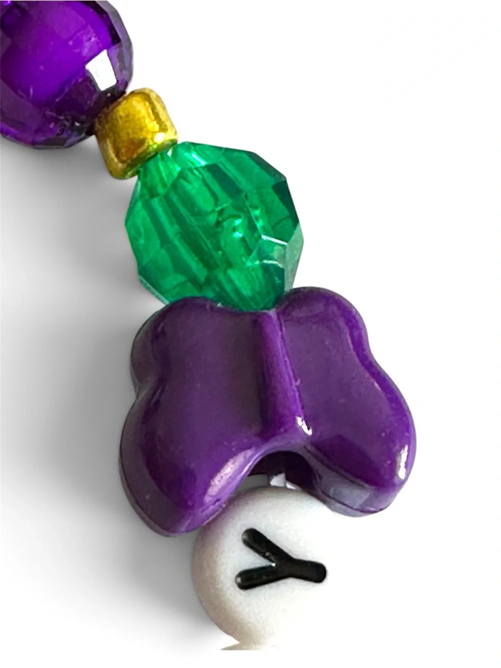 Dolly Parton Krewe of Dolly Mardi Gras beaded bracelet